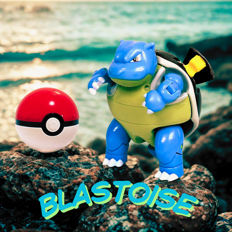 Statuetta Pokémon – Blastoise con Poké Ball