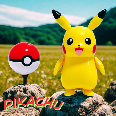 Statuetta Pokémon – Pikachu con Poké Ball